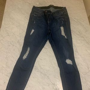 Distressed jeans